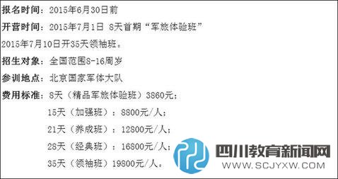 夏令營亂象：“西點軍?！笔軅麩o人問 退款無門